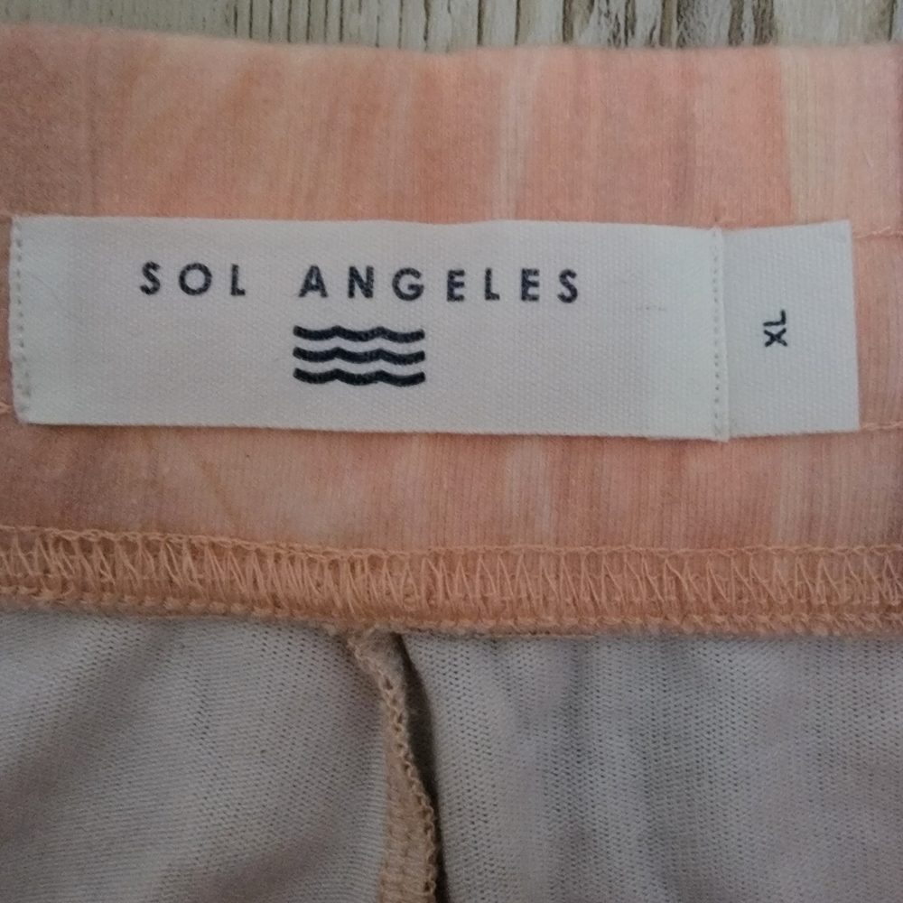 Sol Angeles Multicolor Abstract Soft Joggers XL Casual Relaxed Comfort Artistic - Picture 3 of 5